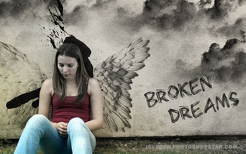 Broken.